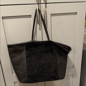 BCBGeneration Black Textured Tote